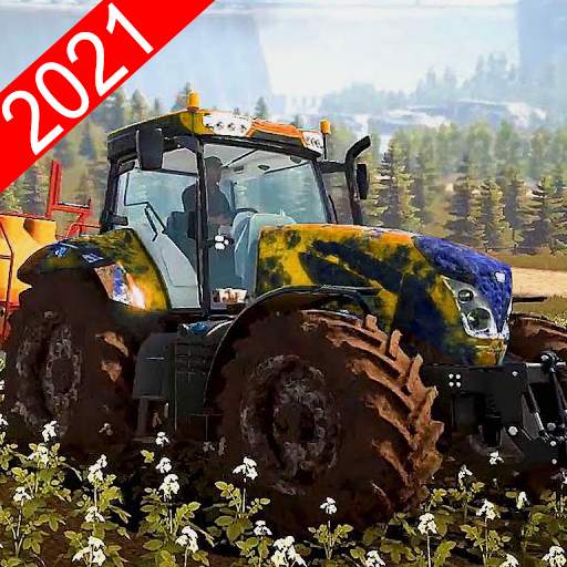 New Tractor Drive 2021:Offroad Sim Farming Games icon