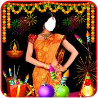 Diwali Women Saree Suit on 9Apps