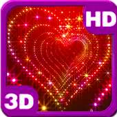 Tunnel Glitter Spark Heart 3D on 9Apps