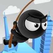Fly with rope Stickman icon