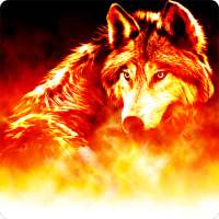 Fire wolf live wallpaper on 9Apps