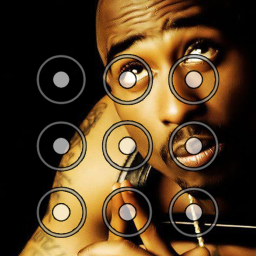 Tupac Pattern Lock Screen icon