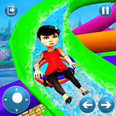 Water Slide Park Game Free icon