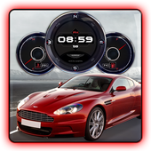 Aston Martin DBS Clock HD LWP icon