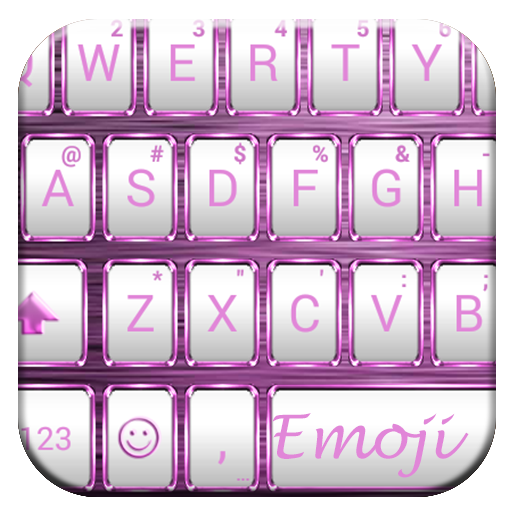 Emoji Keyboard Frame WhitePink icon