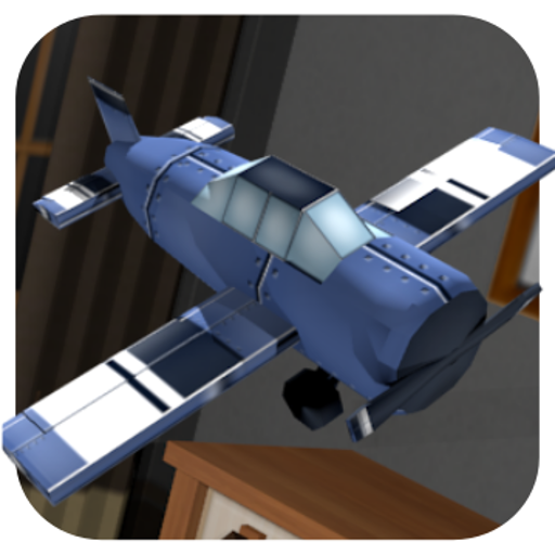 Toy plane simulator 3d icon