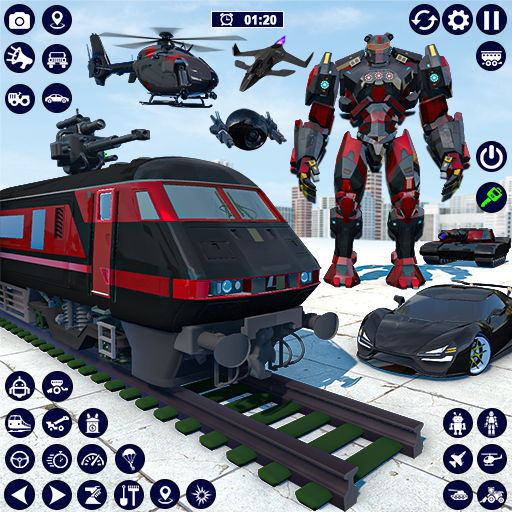 Train Robot Transformation War icon