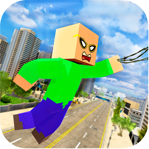 Baldi Craft Basics - Spider Rope Hero Crime City icon