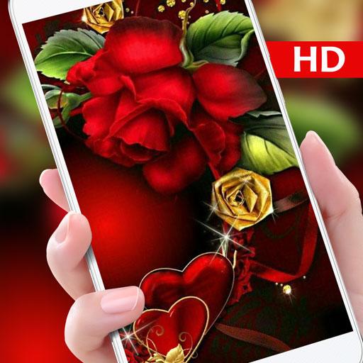 Gold Rose Live Wallpaper icon