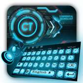 Blue 3D Tech Keyboard on 9Apps