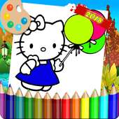 Coloring Pages Funny Hello Kity