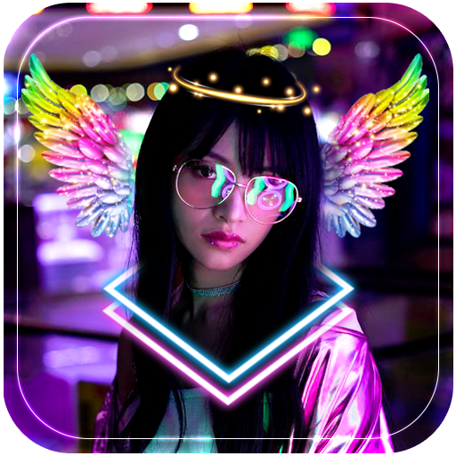 Neon photo editor icon