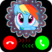 Fake Call From Pony : The little Unicorn icon