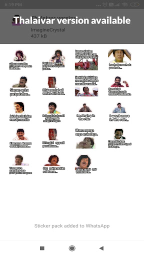 Funny TamilSong Stickers WAStickers - For WhatsApp screenshot 4