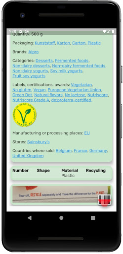 Product Scan - foods & Cosmetics & pet foods...- screenshot 6