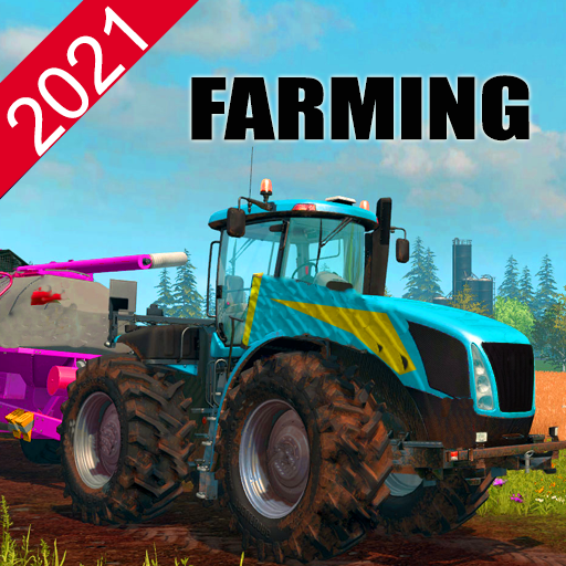 Farming Tractor Trolley Driving 3d- Offroad Games icon
