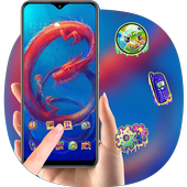 Dragon Sea Fights Marine Life theme Graffiti icon