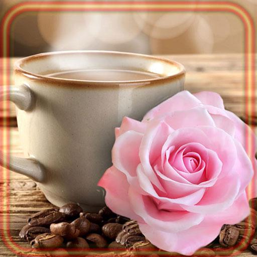 Coffee and Rose Live Wallpaper icon