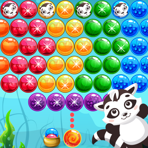 Raccoon Bubble Shooter Game 2021: Pop Bubble Games icon