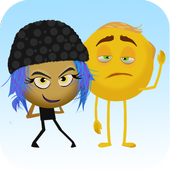 The emoji talking icon
