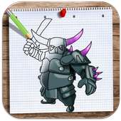 How to Draw and Colour Clash Of Clans