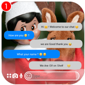 fake call and chat with Elf - prank icon