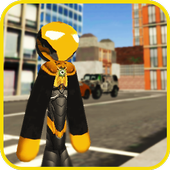 Stickman Rope Hero in Crime City icon