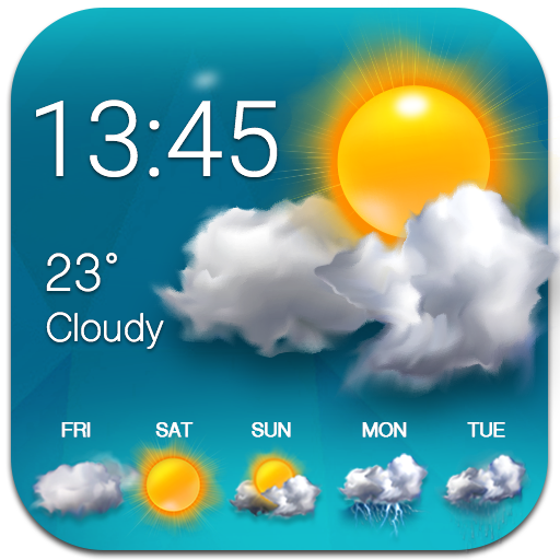 Free Weather and clock widget ⚡ icon
