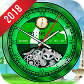 Pakistani Analog Clock Live Wallpaper 2019 HD Flag icon