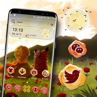 Fox and Child Art Theme on 9Apps