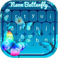 Neon Butterfly Keyboard