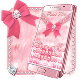 Pink Fur Keyboard icon