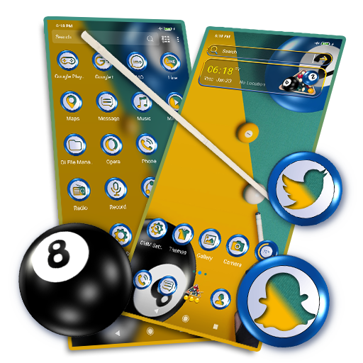 Pool Ball Launcher Theme icon