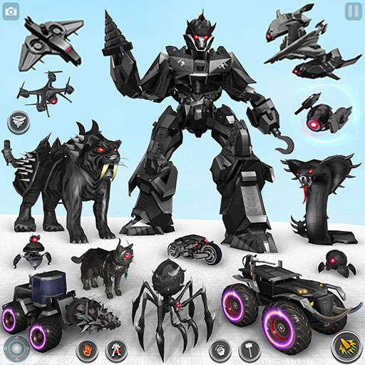 Police Tiger Robot Car Game 3D icon