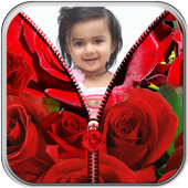 Red Rose Zipper Lock Screen icon