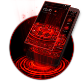 Space Neon Red Hologram Theme icon