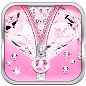 Pink Diamond zip locker Keyboard Theme icon