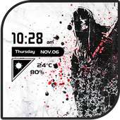 Imposing black character theme on 9Apps