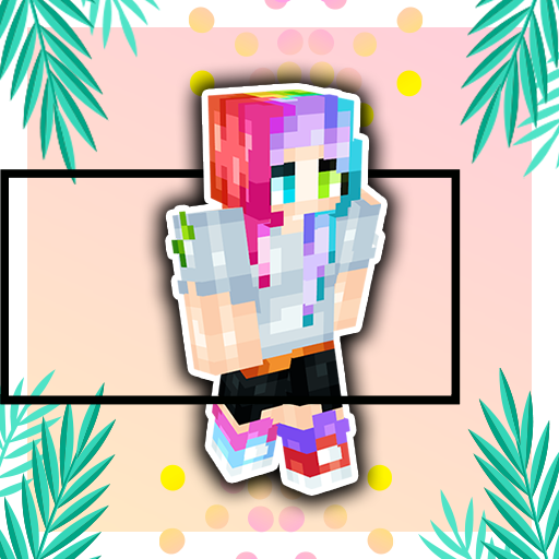 Rainbow Girl Skin For Minecraft icon