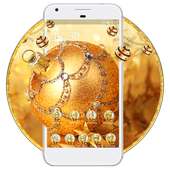 Gold Snowball Wallpaper HD Tema Peluncur on 9Apps