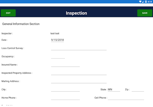RAM Loss Control Form screenshot 1