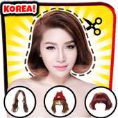 Kpop hairstyles photo editor - Korean hair styler on 9Apps