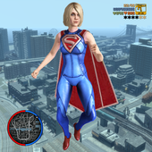 Amazin Super Girl Rope Hero -Girl strange war hero icon