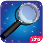 Magnifier, Magnifying Glass with Flashlight 2018 icon