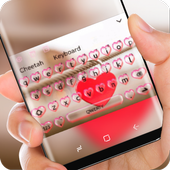 Liebe Schloss Tastatur Thema icon