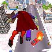 Flying Superhero: Street Fight 3D icon