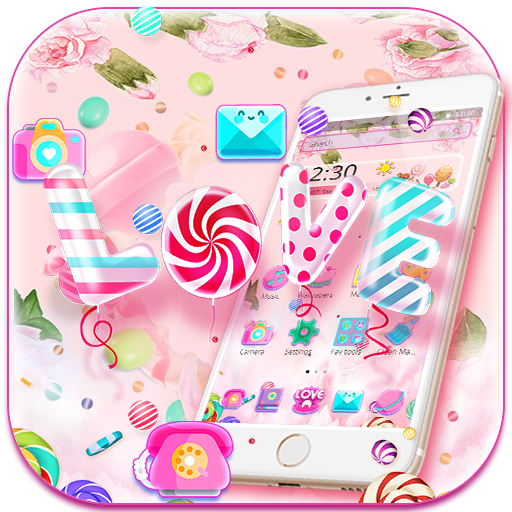 Pink Candy Sweet Love Theme icon