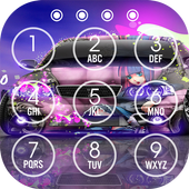 Neon Car Lock Screen icon