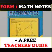 FORM ONE MATHS NOTES [KLB]   FREE TEACHERS GUIDE
