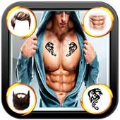 Six Pack ABS Photo Editor Handsome Man Hair Salon on 9Apps